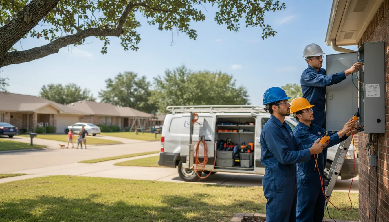 Certified electrician providing emergency electrical services in Hoople, ND